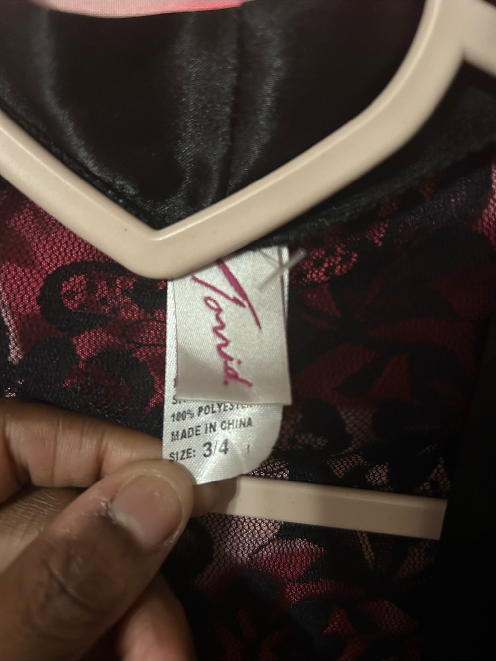 Torrid Lace Back Robe with strap - Picture 2 of 4